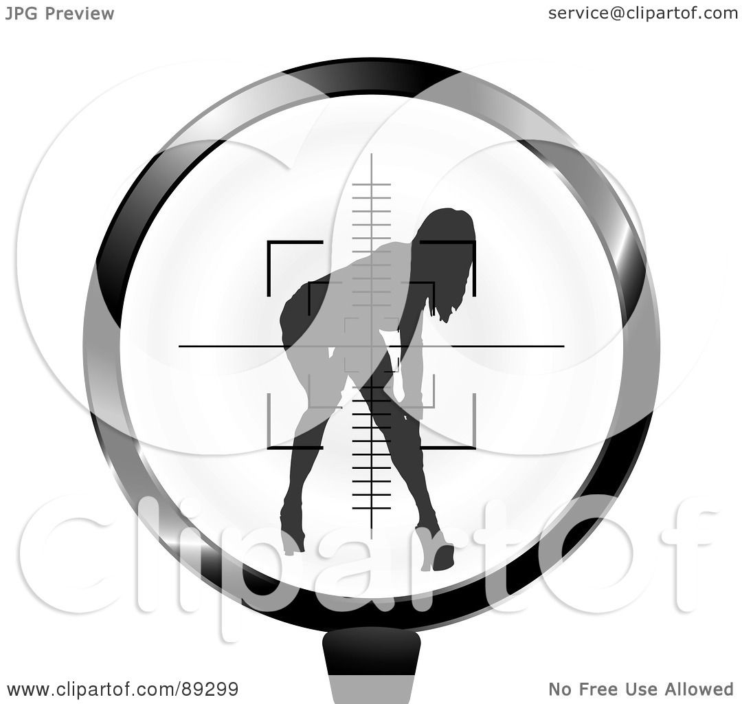 Royalty-Free-RF-Clipart-Illustration-Of-A-Rifle-Target-Focused-On-A-Sexy-Woman-102489299.jpg