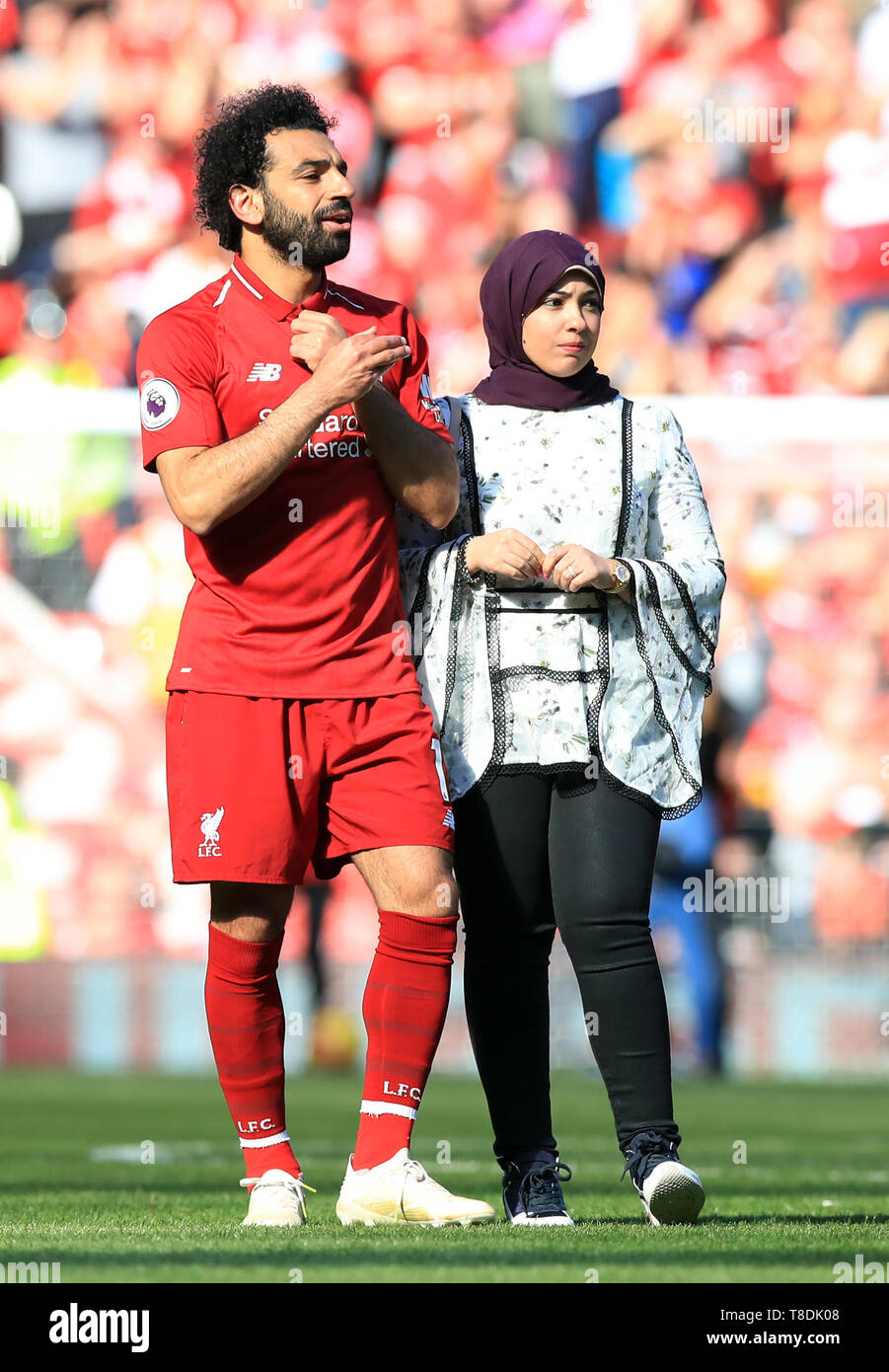 liverpools-mohamed-salah-with-wife-magi-after-the-premier-league-match-at-anfield-liverpool-T8DK08.jpg