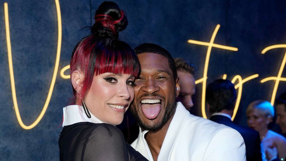 Usher and Jennifer Goicoechea